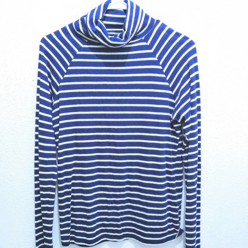 Striped turtleneck
